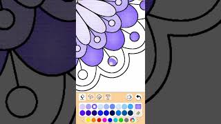 Mewarnai Gambar Bunga Ungu #shorts #flower