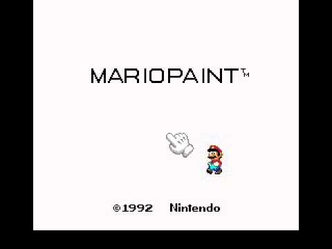 BS Mario Paint - Yuushou Naizou Ban(SNES)(Japan) Intro(Take 1)(06-16-15)