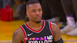 Damian Lillard's Incredible Fourth Quarter Seals 15th-Straight Win Over Lakers | March 5, 2018