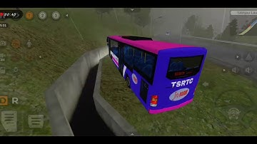 Tsrtc metro express bus livery for volvo 8400 bus mod / bus simulator Indonesia/ bussid