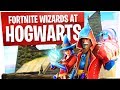 Wizards at Hogwarts in Fortnite w/ Wildcat - New Wizard Skins Fun