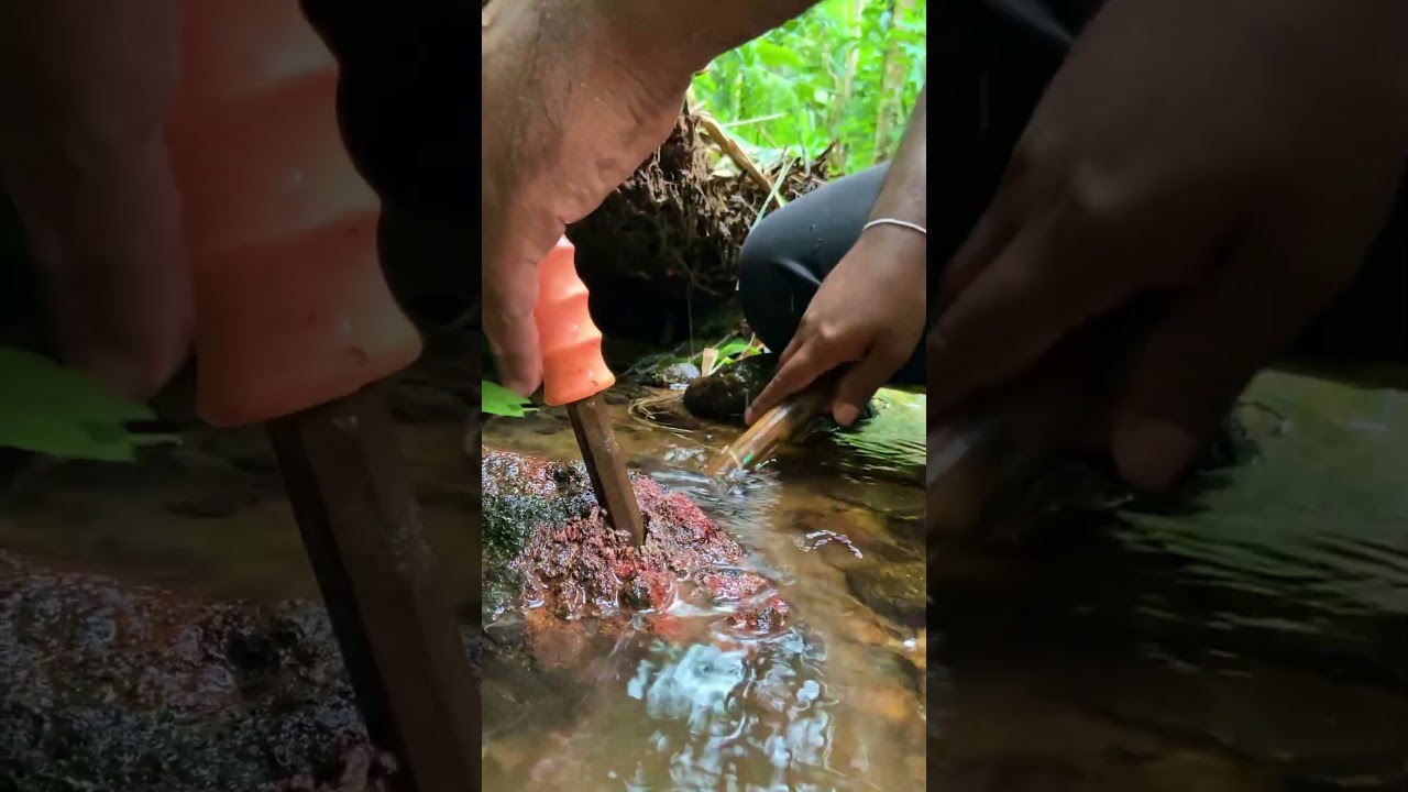 Breaking Open a Red Sand Rock! What’s Inside This Strange Stone?