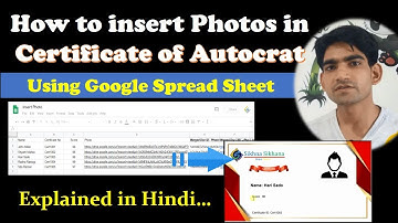 How to Import Bulk Photos in Google Spread Sheet: Insert Photos of Students in Report Card Automatic
