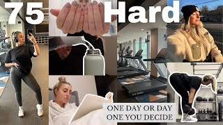 RESTARTING The 75 Hard Challenge Day 1: a snow day!