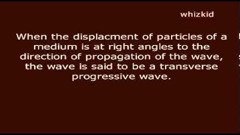 6.2.1 Progressive waves 1