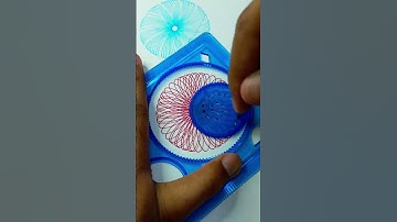 Hypnotic Red Geometry | Perfect Spirograph Design #shorts #spirograph #red #hypnotic  #artshorts