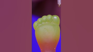 Candy & Glitter glue (ASMR Close up/macro) #macro #asmrvideo #satisfying #asmrsounds