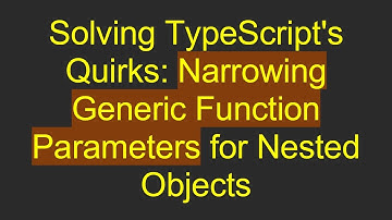 Solving TypeScript