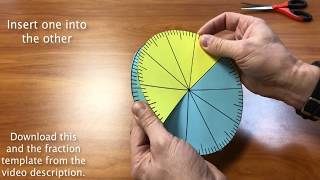 Create a Percent or Fraction Circle from a Template
