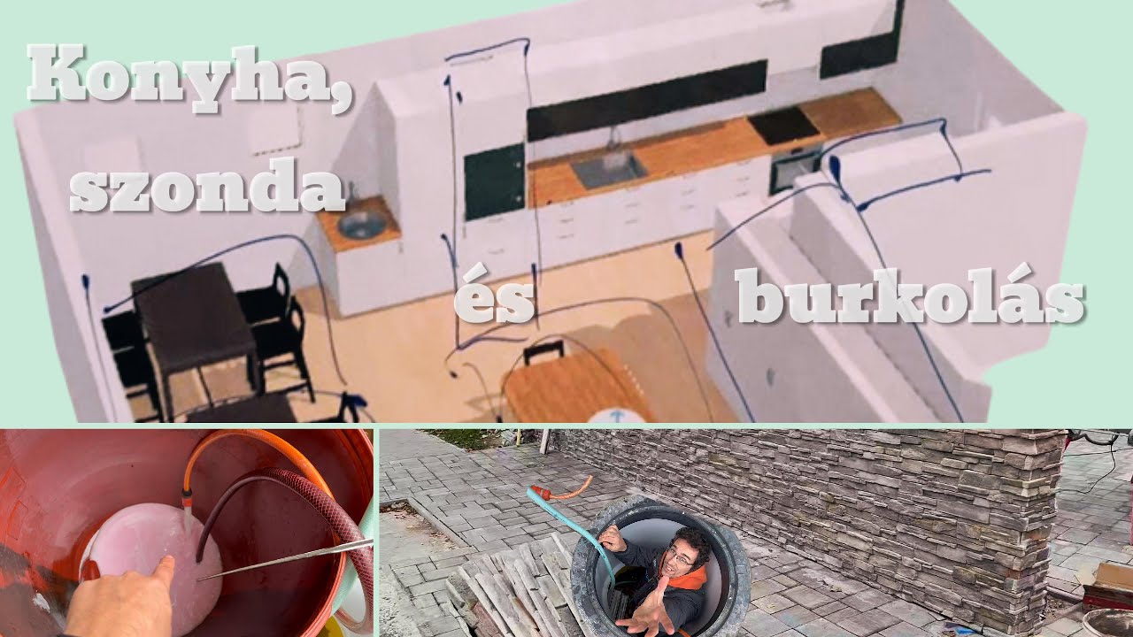 Irodánk építése 89. rész - Szonda feltöltés, konyha és burkolás