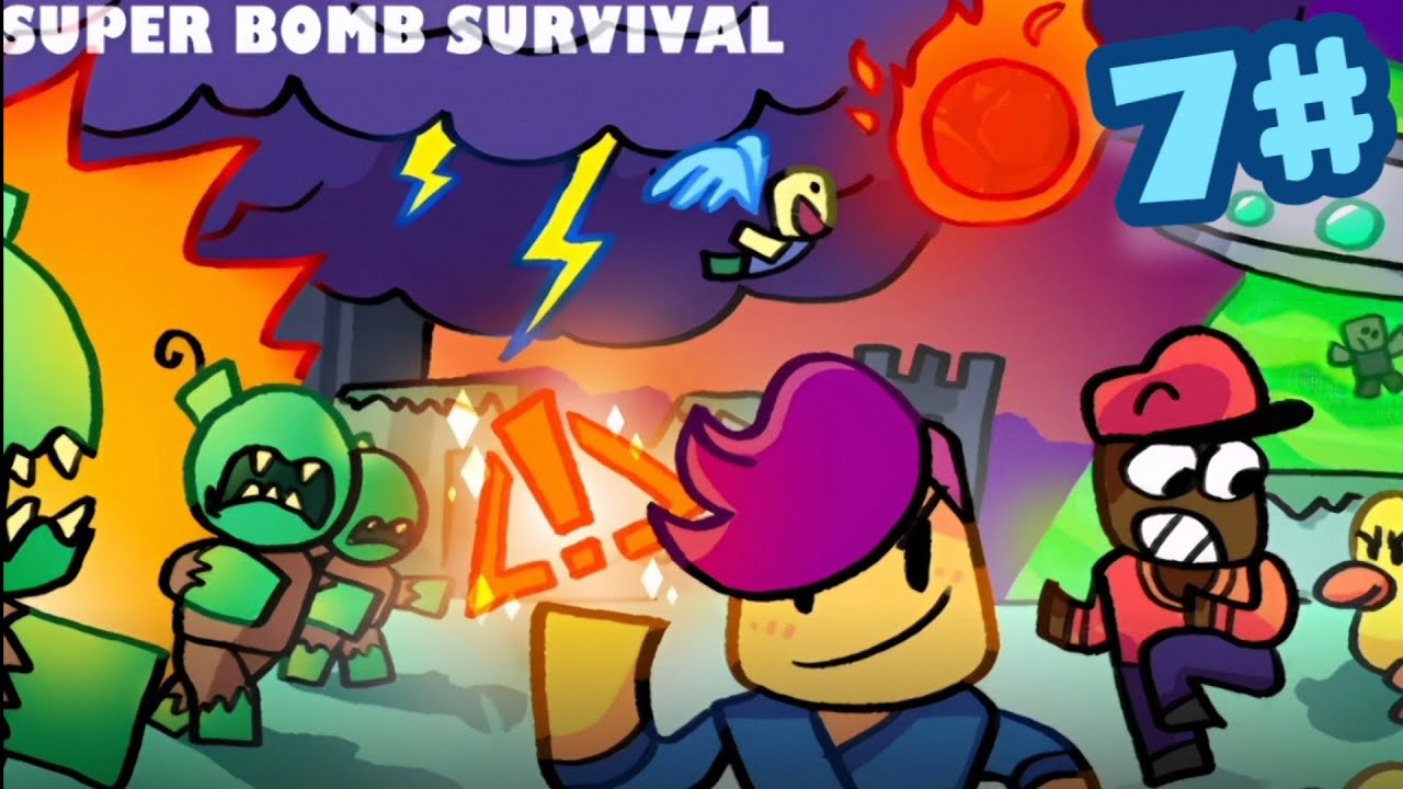 Роблокс супер бомба выживание 7 ( с Артёмом и Саней) 