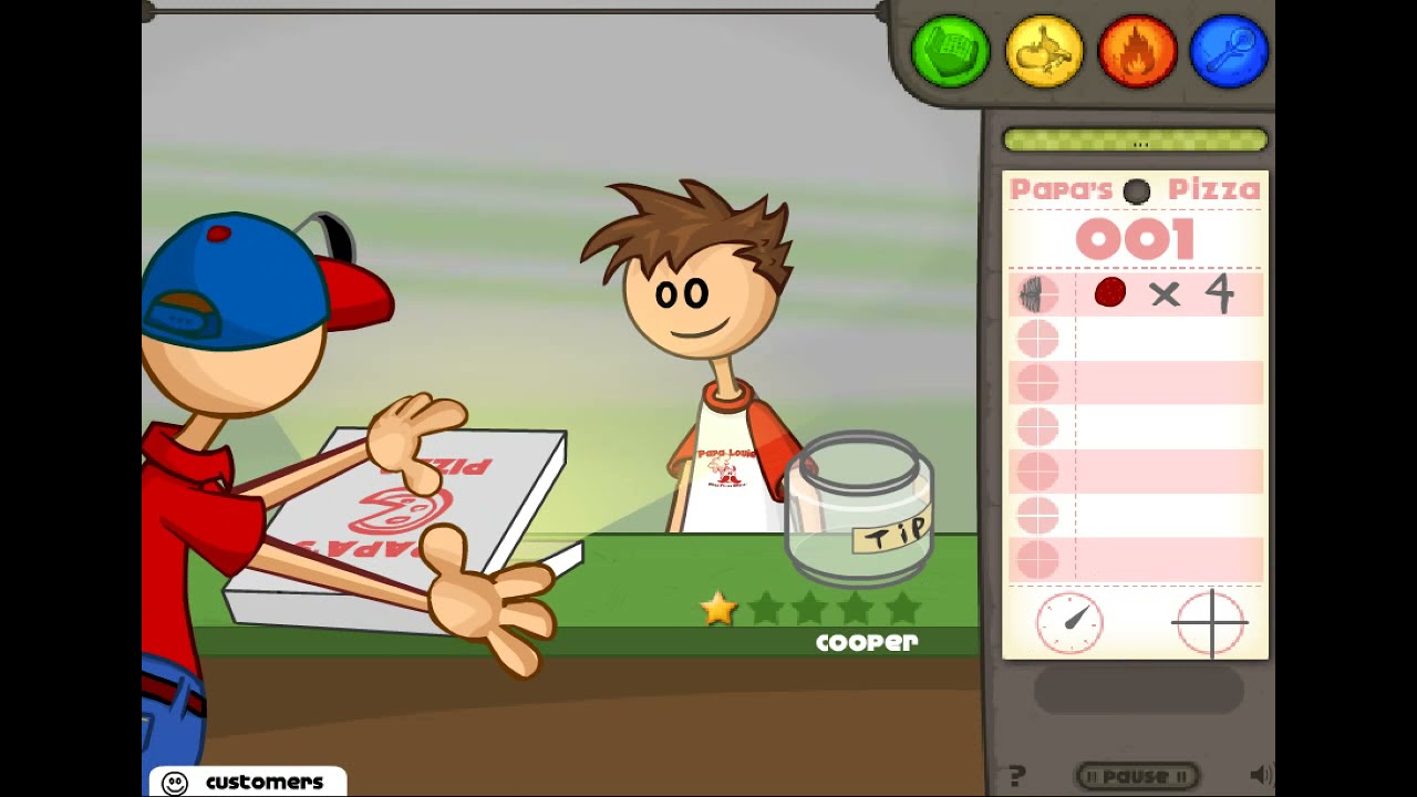 Screenshot of Papa's Pizzeria (Browser, 2007) - MobyGames