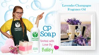 Soap Testing Lavender Champagne Fragrance Oil- Natures Garden