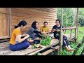 Gadis Dayak || Aktivitas Gadis Desa Suku Dayak saat Memancing dan Panen Sayur Ladang