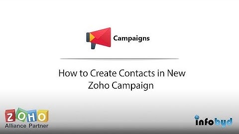 How to Create Contacts in New Zoho Campaign