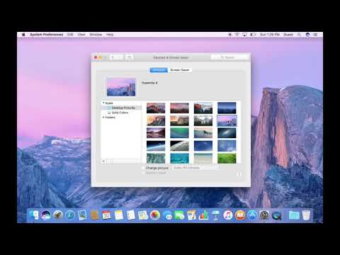 Como Mudar fundo desktop, protetor de tela e Doca no MacOS