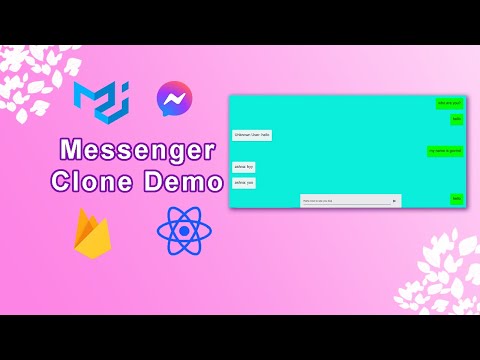 Messenger Clone using React & Firebase | React Projects | Simple React Projects