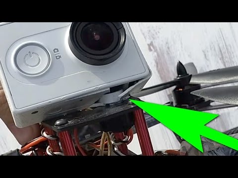 drone with action camera mount