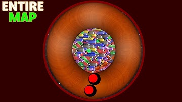 SLITHER.IO - I CIRCLED THE WHOLE SLITHER.IO LOBBY! | Map