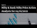 Nifty and Bank Nifty Price Action Analysis for 04/01/2021