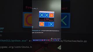 Tic Tac toe in pygame #python #pygame #gamedevelopment #programming #game #physics