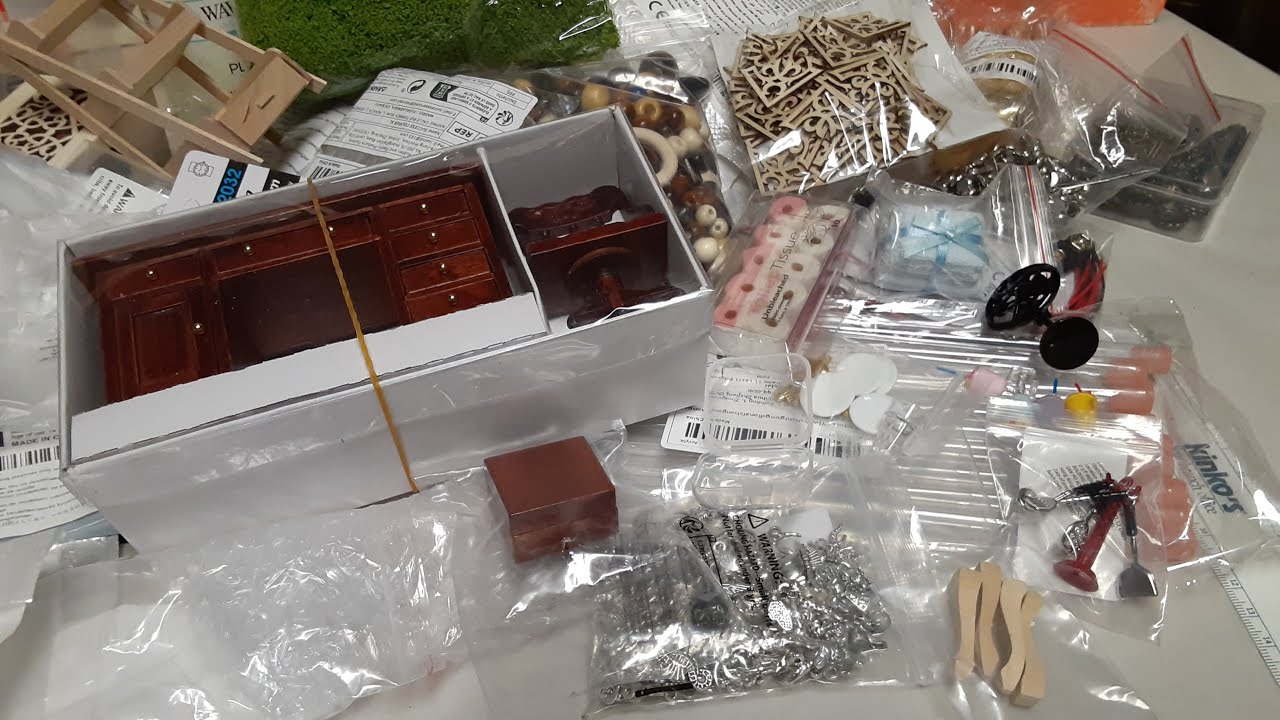 $100. HUGE TEMU HAUL!! Craft Supplies & NEW MINIS in dollhouse miniatures, includes prices #craftdiy