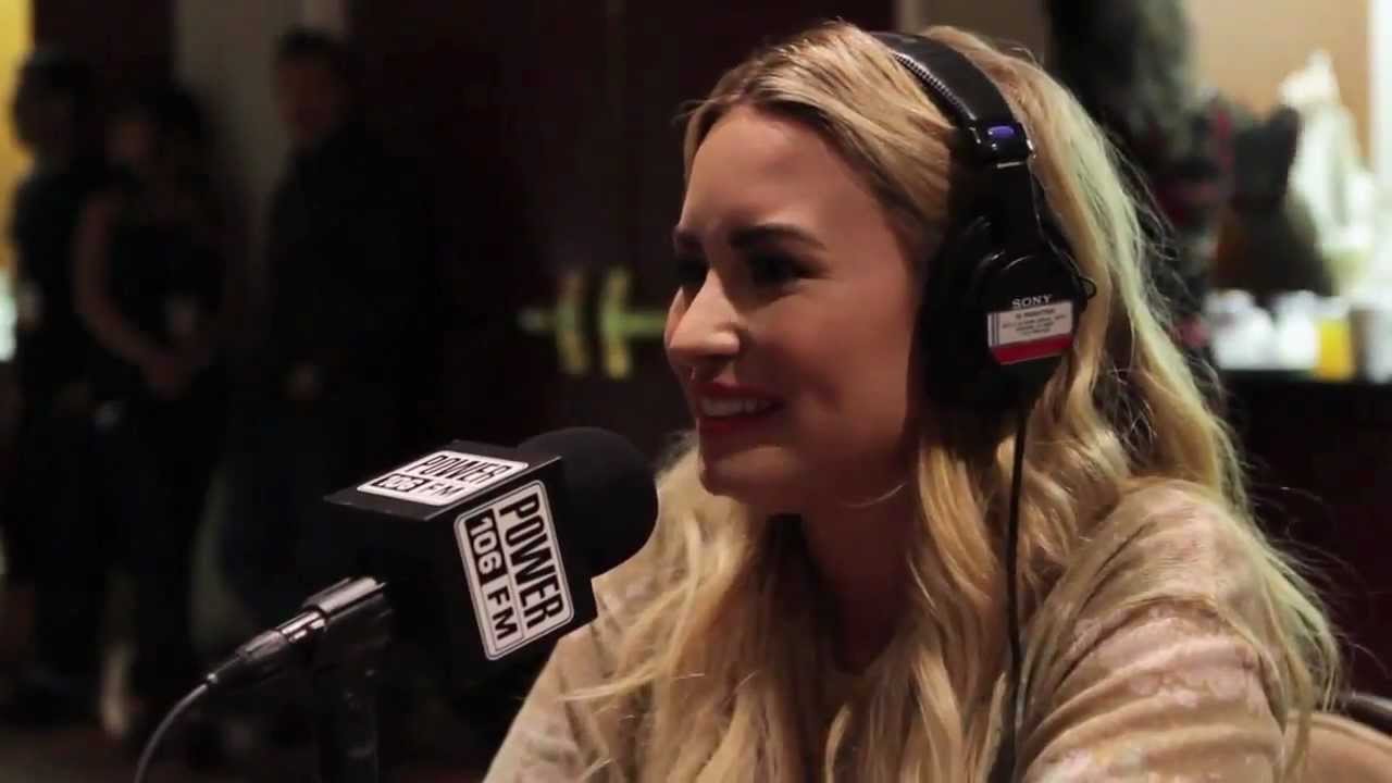Demi Lovato denies auto-tune and admits to spitting into Simon Cowell's hand!