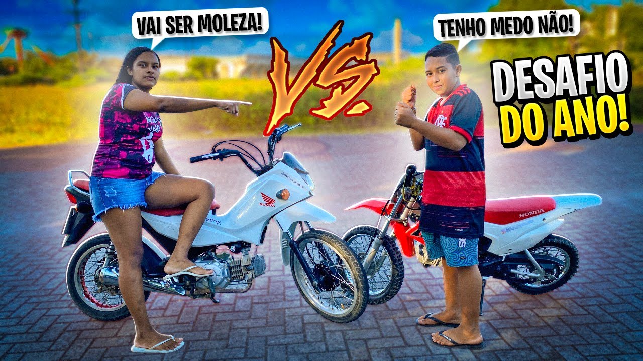 A MENINA DO GRAU DESAFIOU O MENOR DA MINI CRF ! (Treta Pesada🔥)