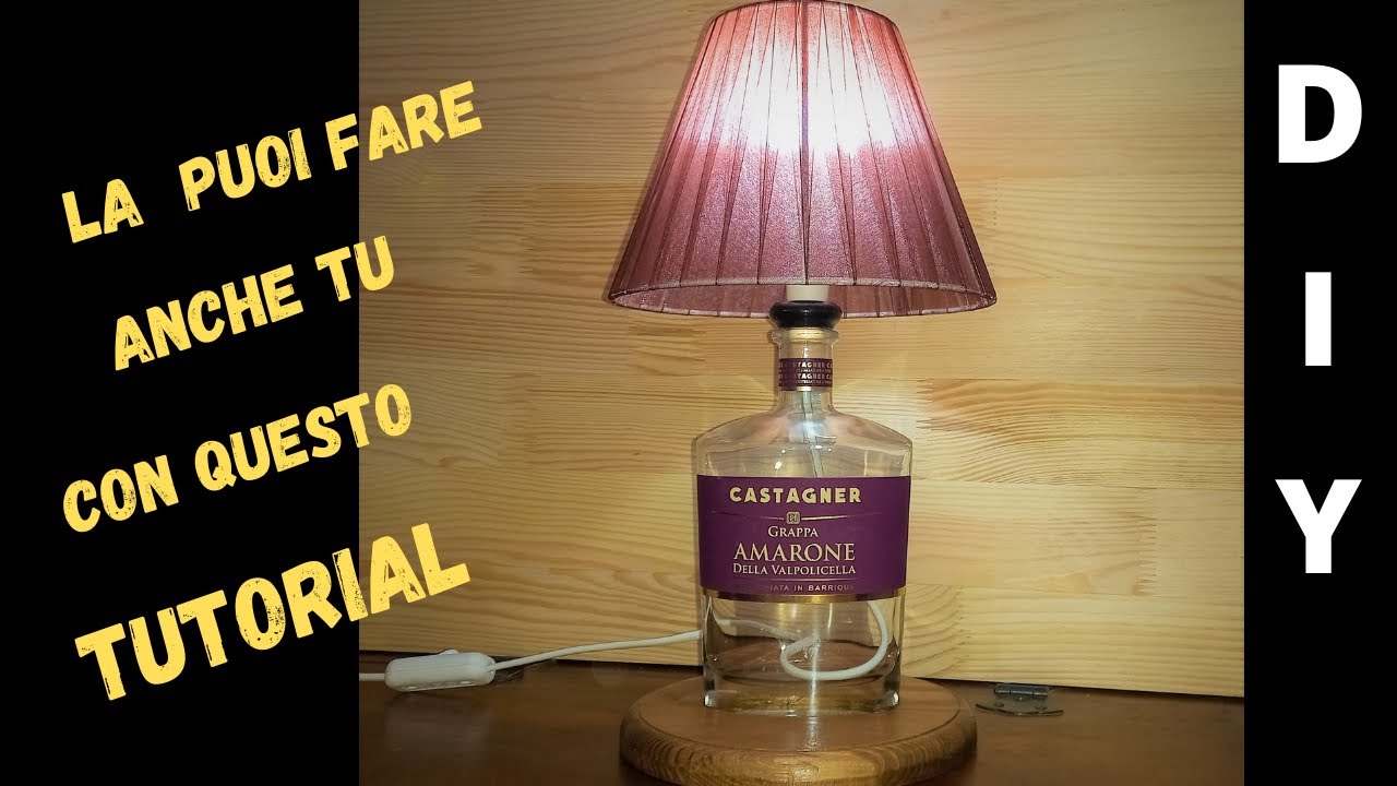 Come forare una bottiglia per fare una lampada (Tutorial)
