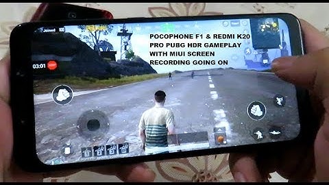 Pocophone F1 & Redmi K20 Pro PUBG Mobile HDR Graphics Gameplay + MIUI Screen Recording Android 9