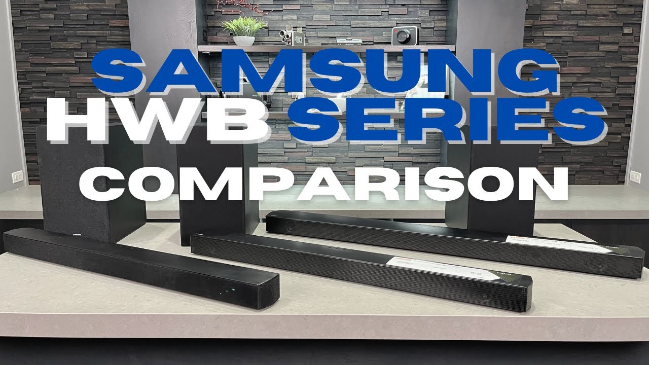 Gætte syg tag et billede Samsung Soundbar Comparison: HW-B450 vs HW-B550 vs HW-B650 - YouTube