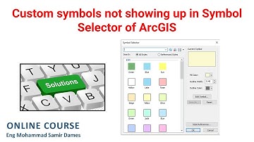 حل مشكلة عدم القدرة على تغيير شعار طبقة ما في آرك ماب بسبب عدم ظهورها ضمن قائمة symbols selector