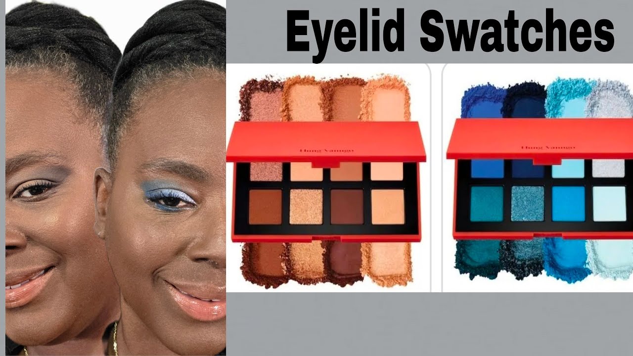 Hung Vanngo Wonderful Warm & Brilliant Blue Eyeshadow Palettes| Swatches, Demo & Review on Dark Skin