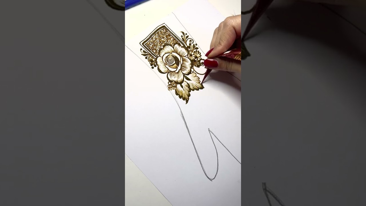 Floral henna design / Floral mehndi / trending henna / unique henna design