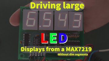 Driving large 7 segment LED displays from a MAX7219 with good brightness. Common Cathode.