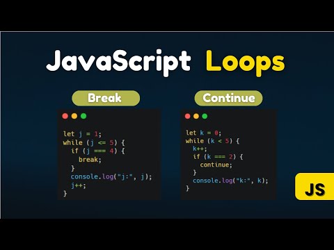JavaScript break and continue in Loops