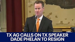 Texas AG Ken Paxton calls on Texas speaker Dade Phelan to resign | FOX 7 Austin