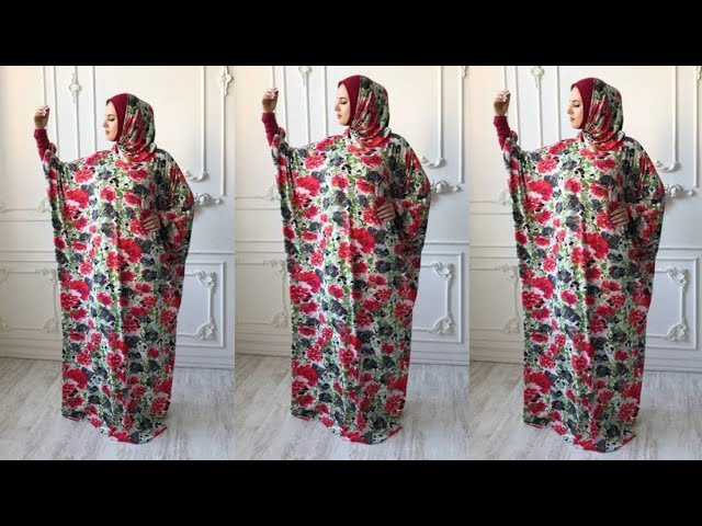 DIY!!!How to cut and sew overhead butterfly abaya|Muslim prayer garment|Abaya/jilbab tutorial class=
