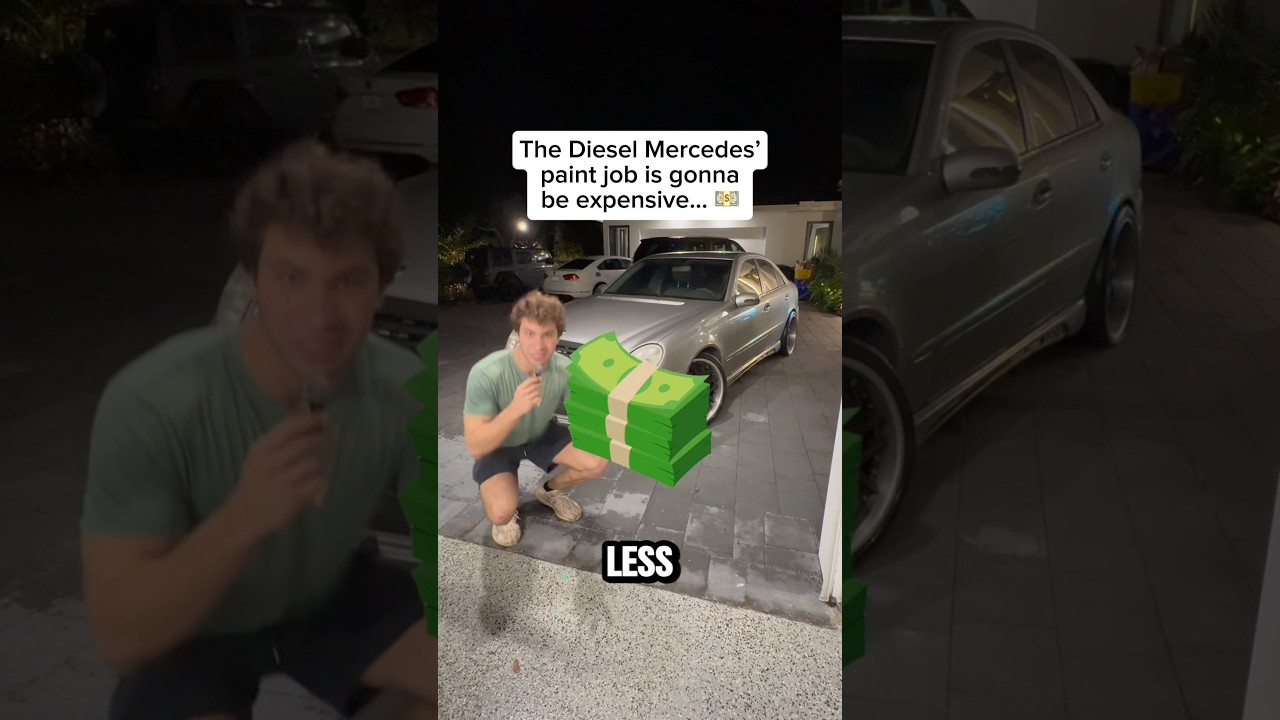 THE DIESEL MERCEDES PAINT JOB IS GONNA BE EXPENSIVE…