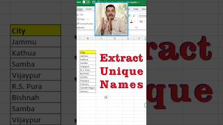 How to use unique function in column and rows | #shorts