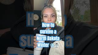 How to survive a North Dakota winter! ❄️☃️ #winter #wintersurvival #northdakota #ndlegendary