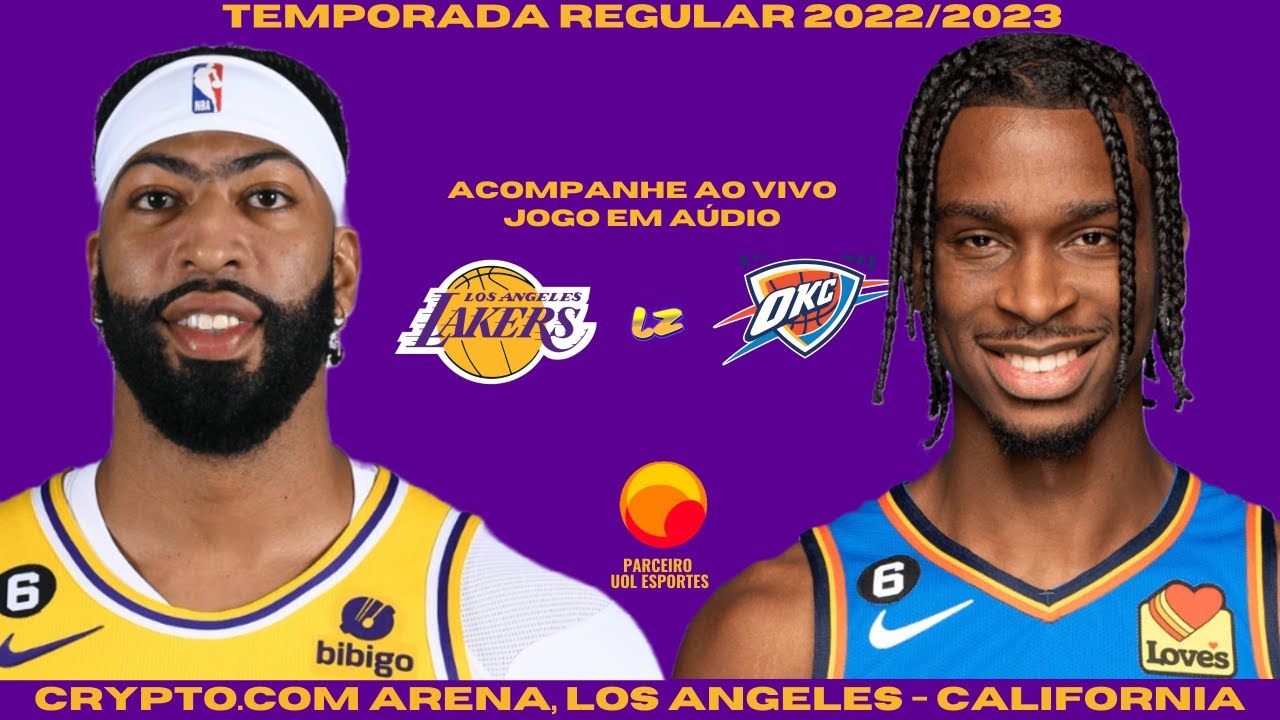 NBA 2023/24: Como assistir ao jogo Oklahoma City Thunder x Los Angeles  Lakers