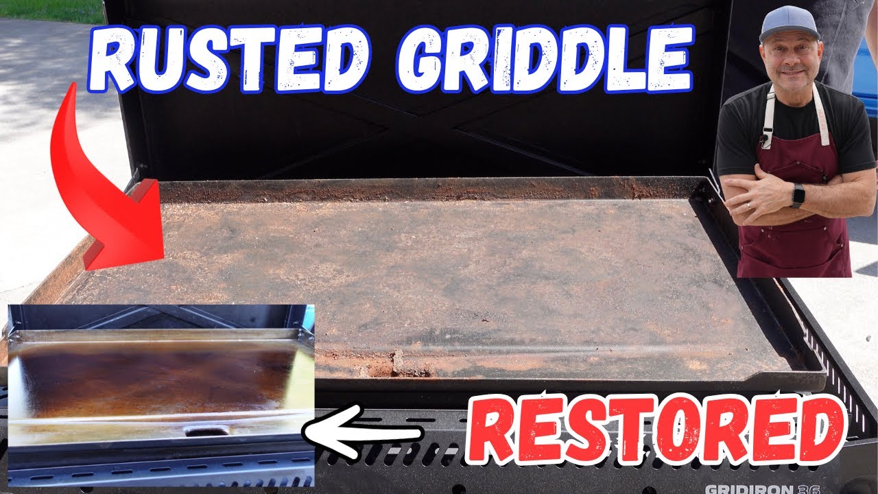 How to Clean and Restore a RUSTED Flattop Griddle