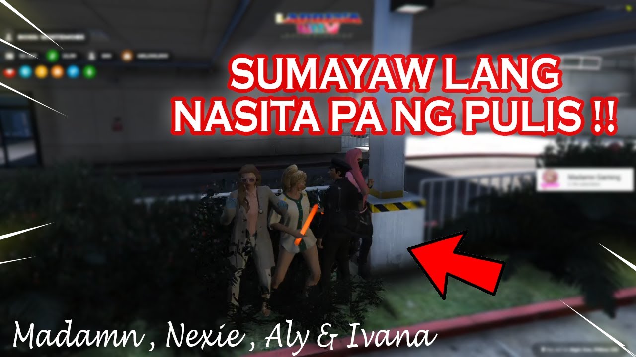 SUMAYAW NASITA PA NG PULIS !! MADAMN, NIXIE AND ALY | GTA ROLEPLAY ...