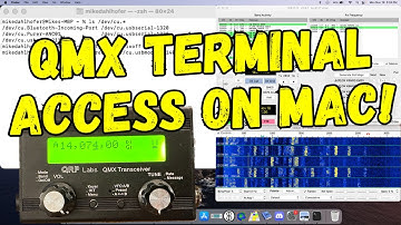 QRP-Labs QMX Terminal Applications Mode Using Terminal On Mac