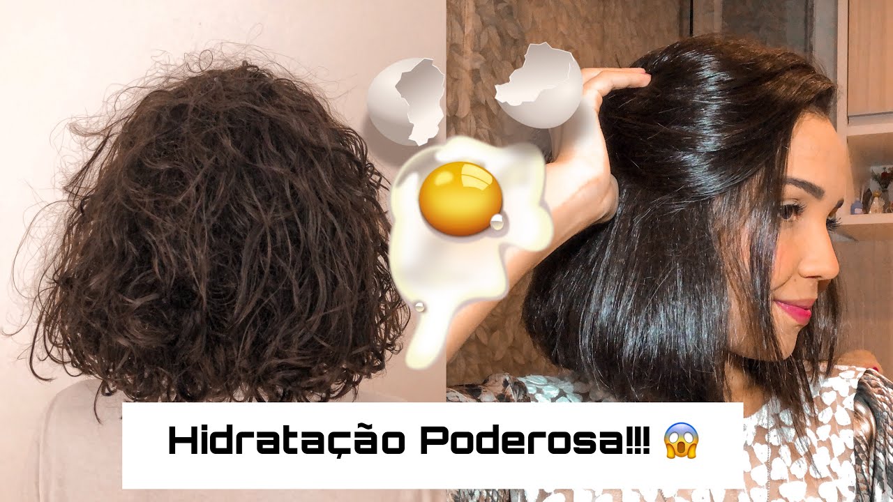 HIDRATAÇÃO COM OVO PODEROSA!! MUITO BRILHO E RECONSTRUÇÃO DOS FIOS