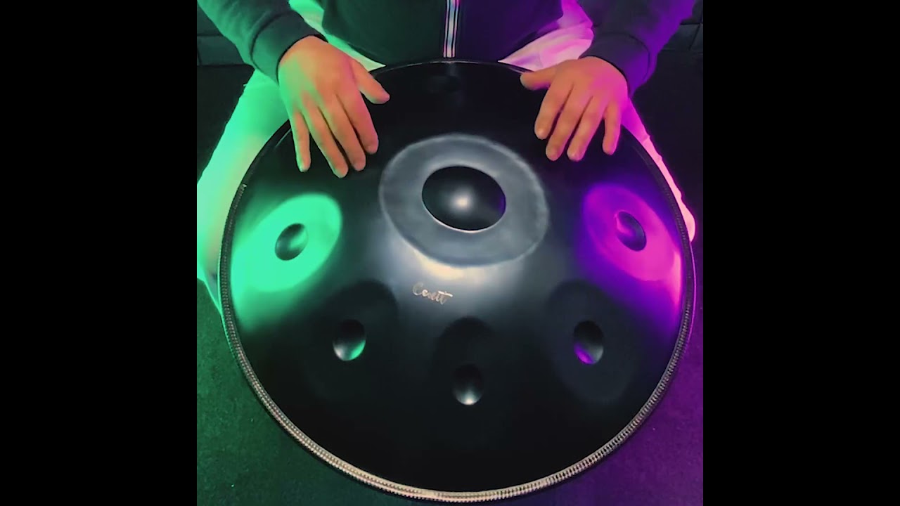 Handpan Cenit D Kurd 9 en acero nitrurado, by Niko Paura