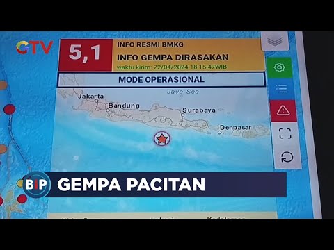 Gempa 5,1 SR Guncang Pacitan, TIdak Berpotensi Tsunami - BIP 23/04