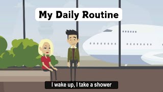 Practice Speaking English || Lesson 3: My Daily Routine (Simple Dialogue)