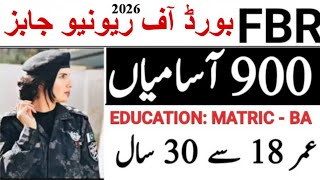FBR Jobs|Revenue department jobs|Federal board of revenue jobs|Board of revenue BOR jobs|Today Jobs